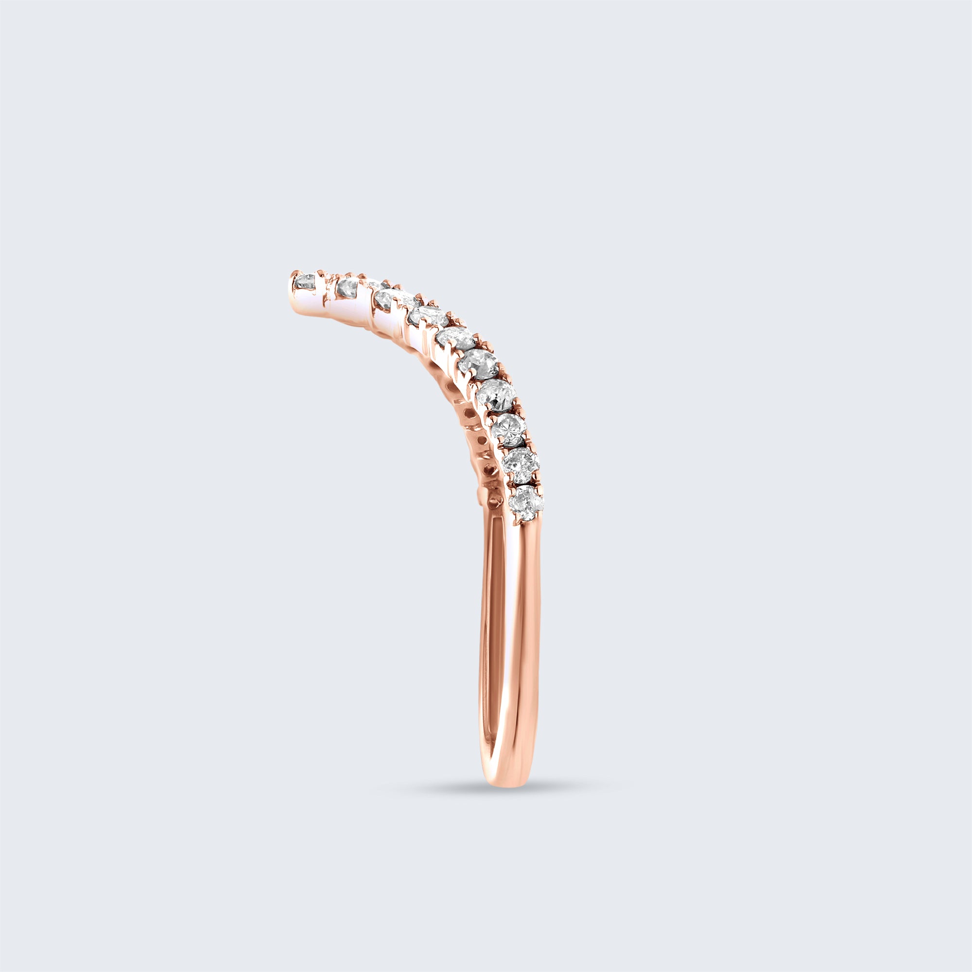 シェブロン・ダイヤモンド・リング - K18ゴールド、0.32ct