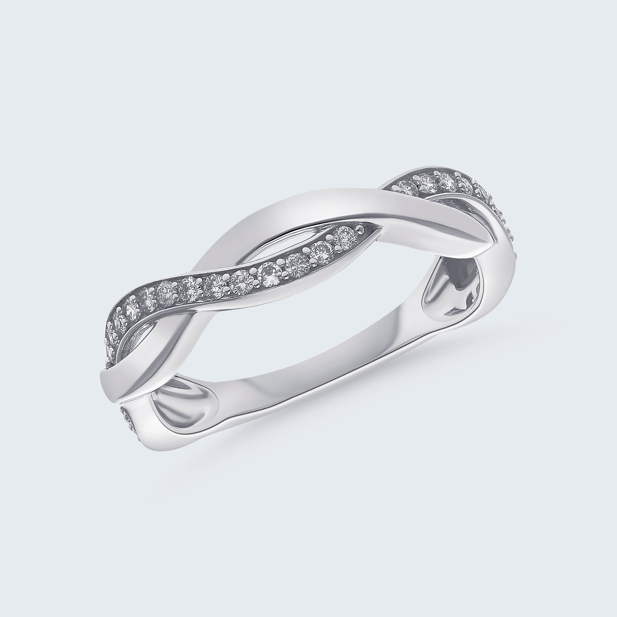 ラブノット ダイヤモンドリング - 18Kゴールド、0.20カラット