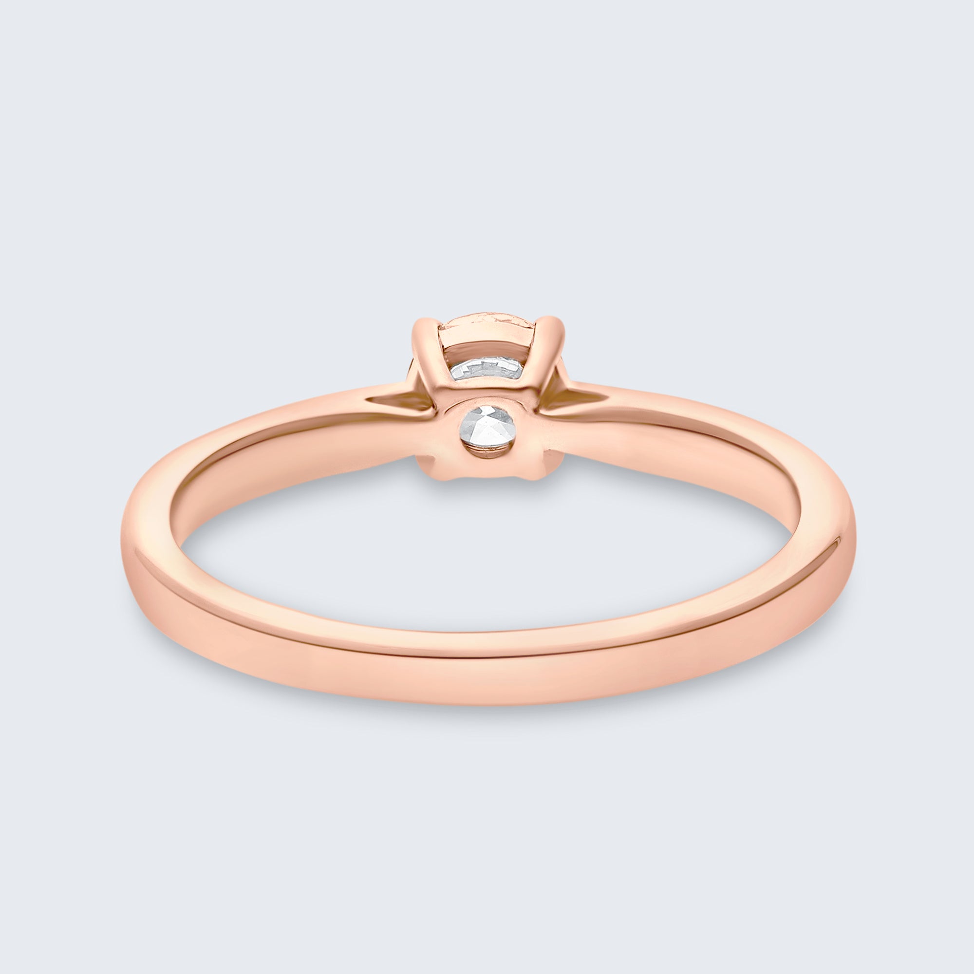 クラシック ソリティア ダイヤモンド リング – 18Kゴールド、0.30カラット