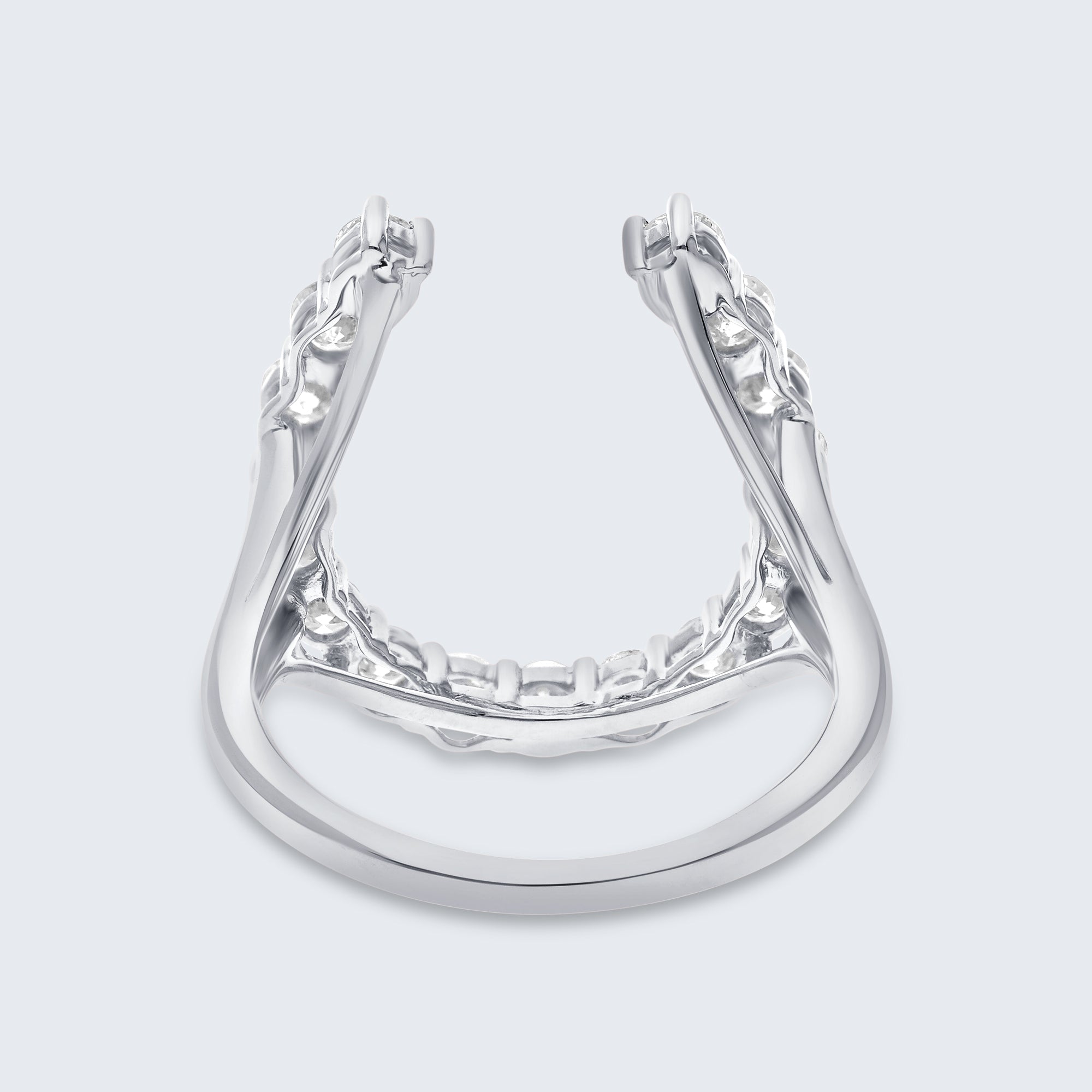 ホースシュー ダイヤモンド リング – 18Kゴールド、1.0カラット