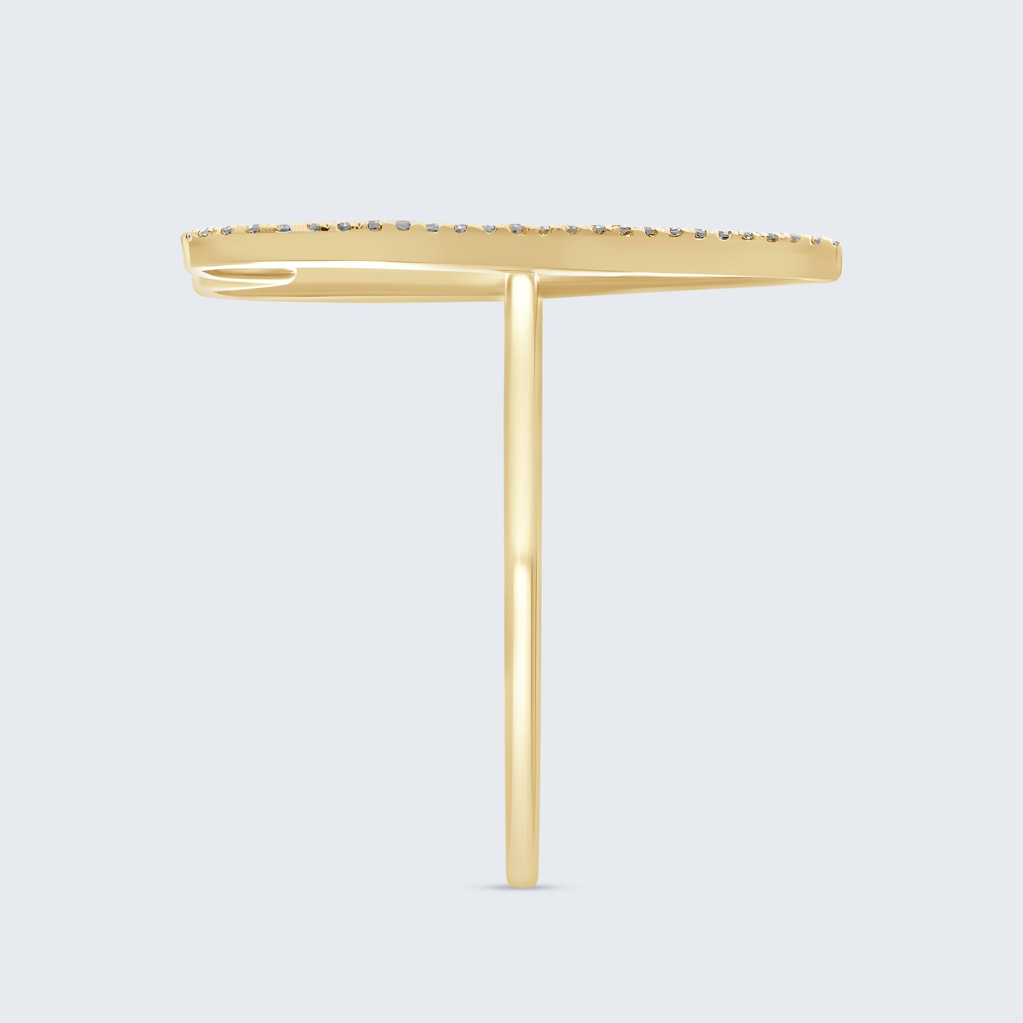 パヴェハート ダイヤモンドリング - 18Kゴールド、0.60カラット