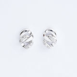 K18WG 0.1ct ダイヤモンド チェーンピアス