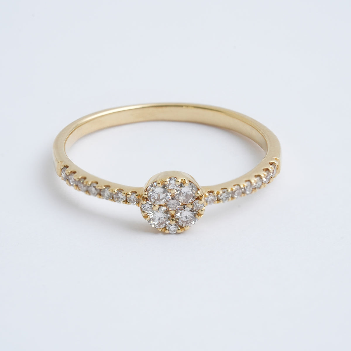 新品 H&C くらい ダイヤ リング 0.30ct K18